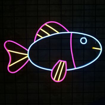 Colorful Fish Neon Sign