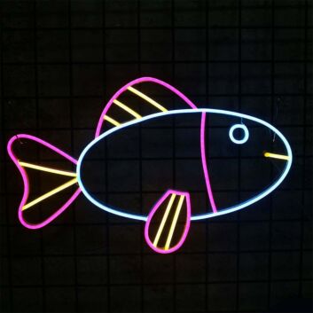 Colorful Fish Neon Sign