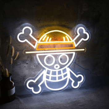 One Piece Skull Logo Neon Sign