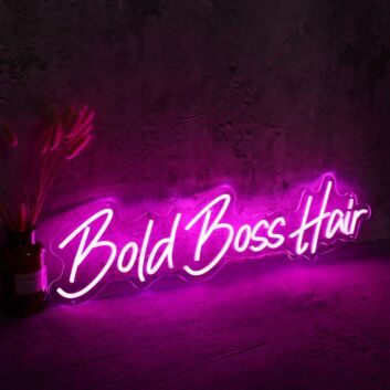 Bold Boss Hair Neon Sign