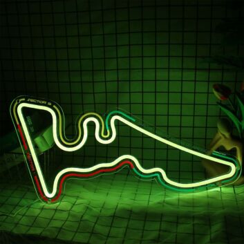 Austin Race Circuit Outline LED Neon Sign