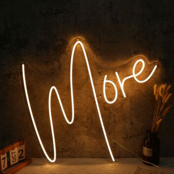 More Yellow LED Neon Sign