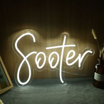 Sooter Yellow Neon Sign