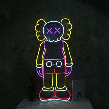 The KAWS Standing Model Neon Sign
