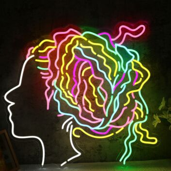 Colorful Brainstorming Neon Sign