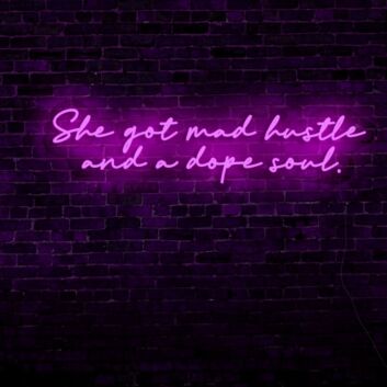 She&#039;s Got Mad Hustle LED Neon Sign