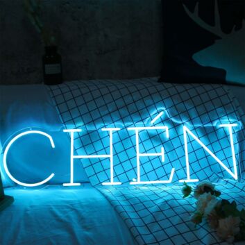 CHEN Blue Neon Sign