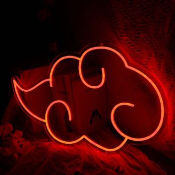 Akatsuki Red Cloud Emblem LED Neon Sign