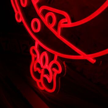 Sanctitas Domino Circular Emblem LED Neon Sign