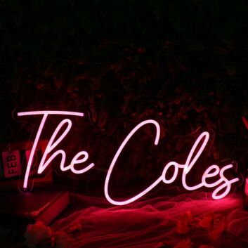 The Coles Pink Neon Sign
