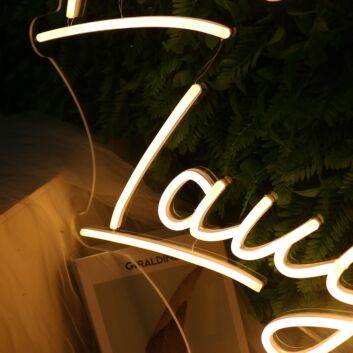 Live Laugh Love Yellow Neon Sign