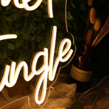 Welcome To The Jungle Yellow Neon Sign