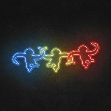 Monkeys Hanging Around LED Neon Sign