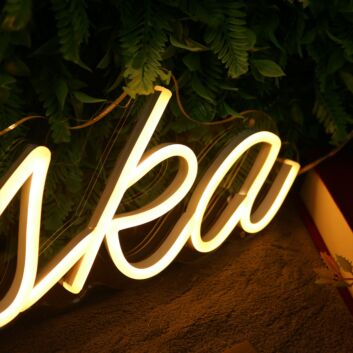 Lajka Yellow Neon Sign