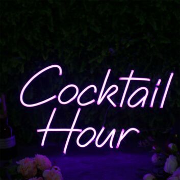 Cocktail Hour Two-Line LED Neon Sign