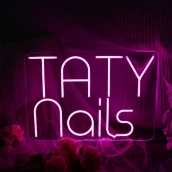 Taty Nails Custom LED Neon Sign