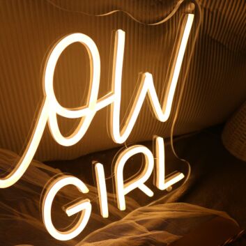You Glow Girl Yellow Neon LED Sign