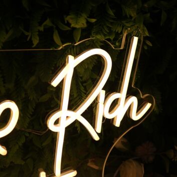 Future Rich Aunties Yellow Neon Sign