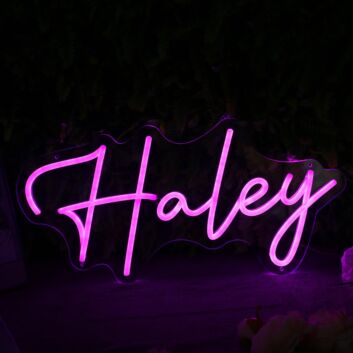 Haley Pink Neon LEd Sign