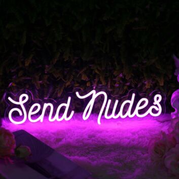 Send Nudes Pink Neon Sign