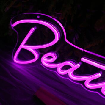 Beauty Dark Purple Neon Sign