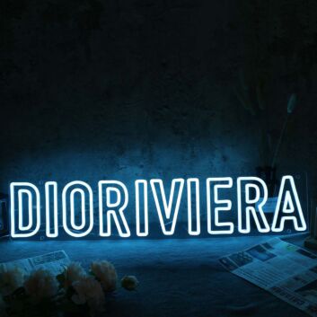 DIORIVIERA Blue Neon Sign