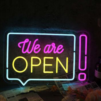We Are Open Custom Neon Sign