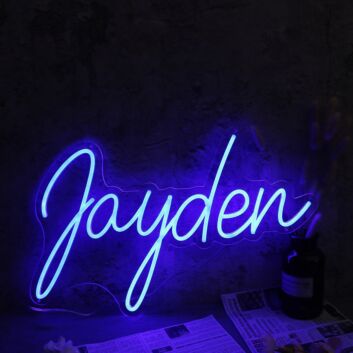 Jayden Blue Neon Sign