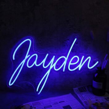 Jayden Blue Neon Sign