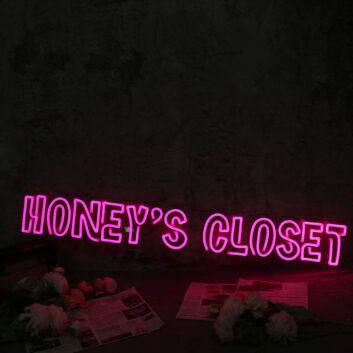 Honey's Closet Pink Neon Sign
