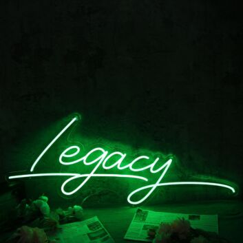 Legacy Green Neon Sign