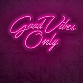 Good Vibes Only LED Neon Sign