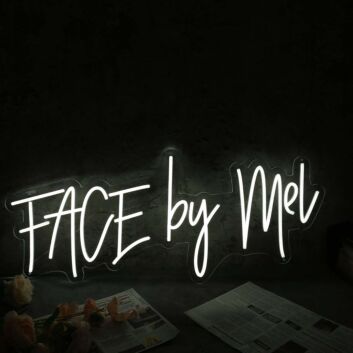 Face By Mel White Neon Sign