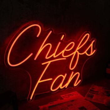 Chiefs Fan Red Neon Sign