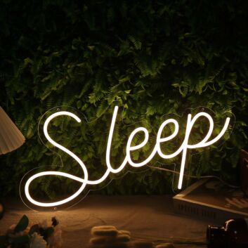 Sleep Yellow Custom Neon Sign
