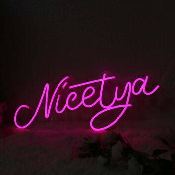 Nicetya Pink Custom Neon Sign