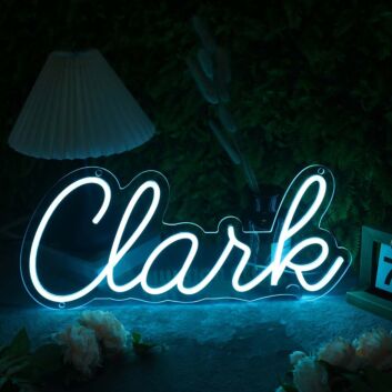 Clank Blue Neon Sign