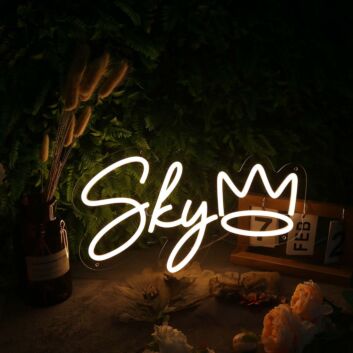 Sky Yellow Neon Sign