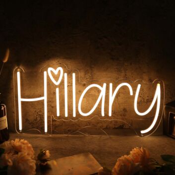 Hillary Yellow Neon Sign