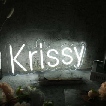 Krissy White Neon Sign