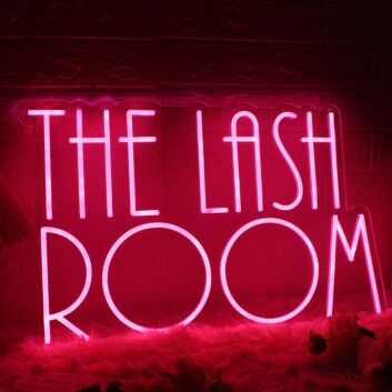The Lash Room Red Neon Sign