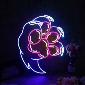 Bear Claw Custom Neon Sign