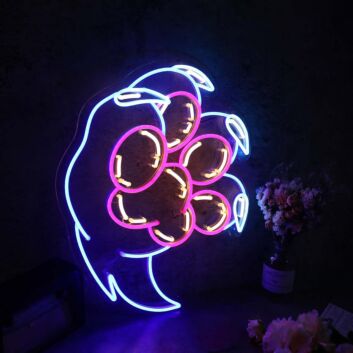 Bear Claw Custom Neon Sign