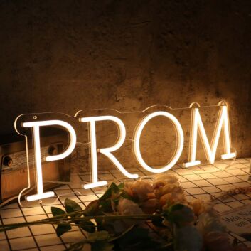 PROM Yellow Custom Party Neon Sign