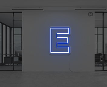 Neon Letter E