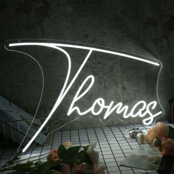 Thomas White Name Neon Sign