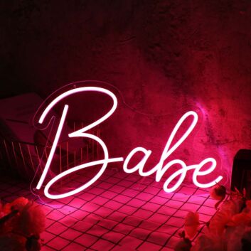 Babe Red Custom Neon Sign