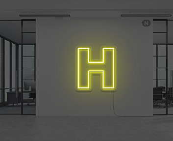 Neon Letter H