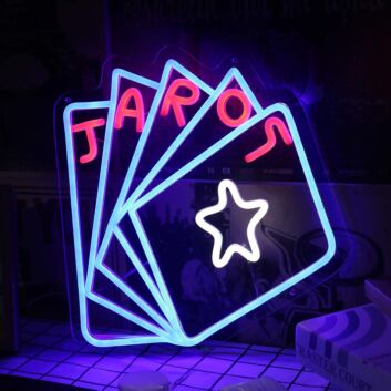 Five Card Poker Custom Neon Sign