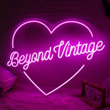 Beyond Vintage Herat Pink Neon Sign
